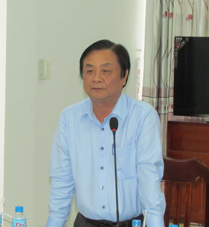 Bí thư Tỉnh ủy dự buổi làm việc của Bộ trưởng Lê Thành Long với Cục THADS Đồng Tháp